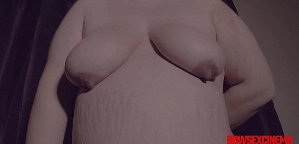  Busty BBW Plays With Massive Tits Montage